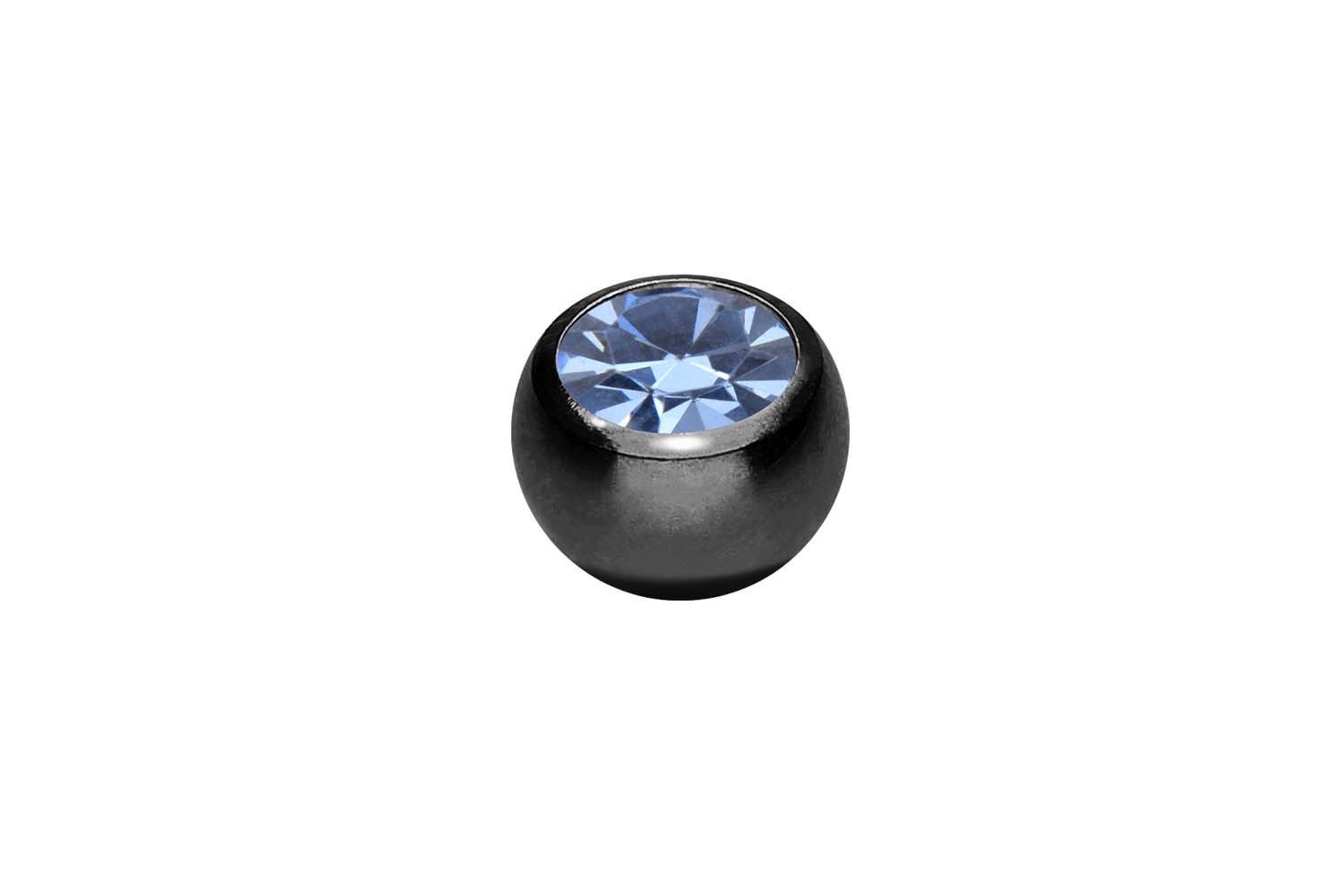 Chirurgenstahl Schraubkugel KRISTALL von Piercingline